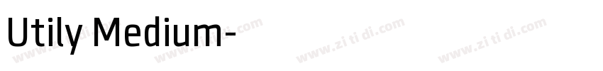 Utily Medium字体转换